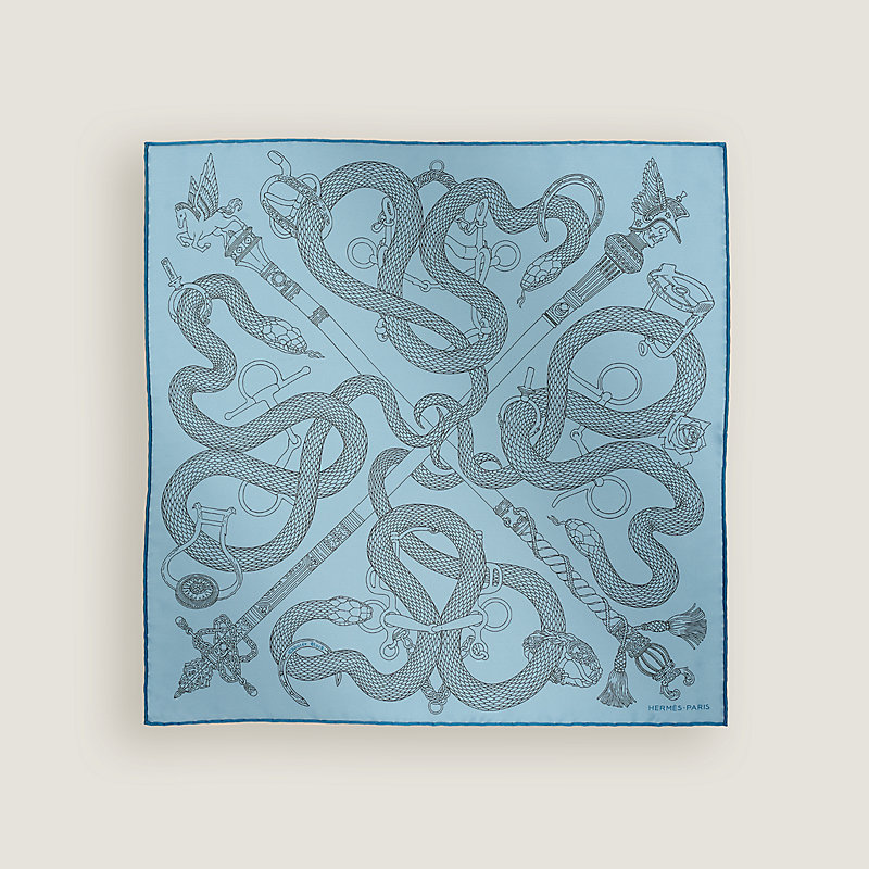 Caducee Rock pocket square 45 | Hermès Mainland China